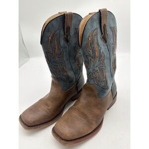 Youth boy's Roper 'DALTON' SQUARE TOE WESTERN COWBOY BOOTS Size 5